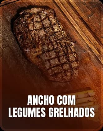 Ancho com legumes grelhados